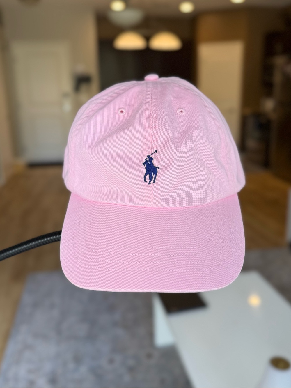 ๐ฏ Authentic Polo Powder Pink Ralph Lauren with Navy Pony Logo Ball Cap